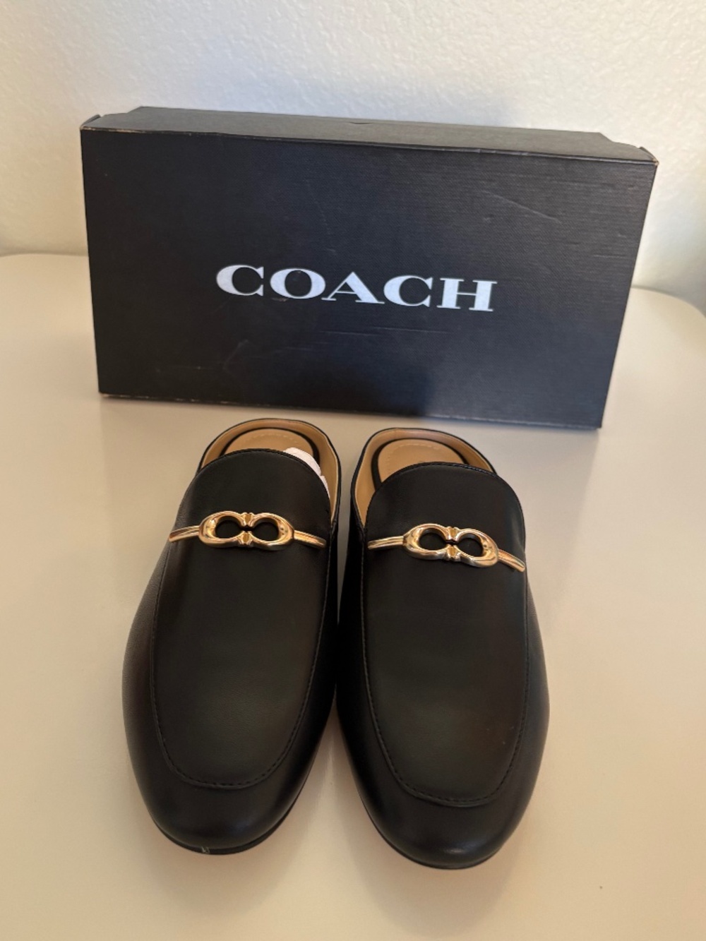 Coach Sienna Leather Slides